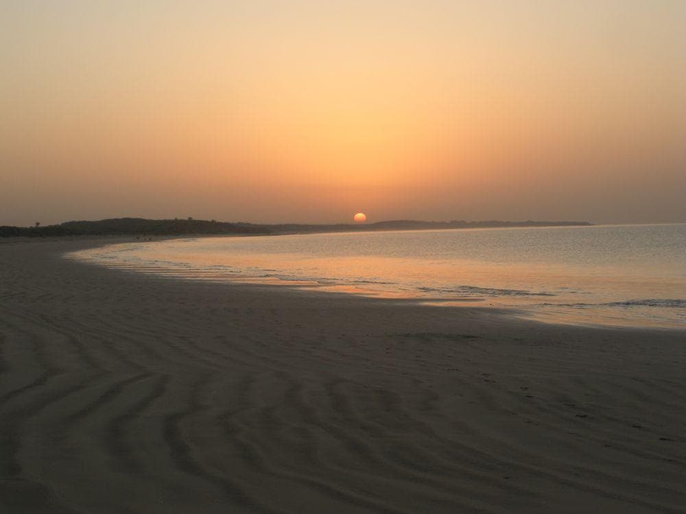 Sunrise at Ghoghla Beach