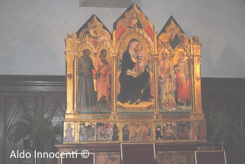 Chiesa di San Leolino a Panzano in Chianti: trittico di Mariotto di Nardo