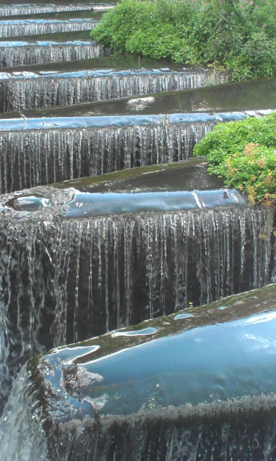 The weir on the River Kennet near Fobney Island late afternoon
