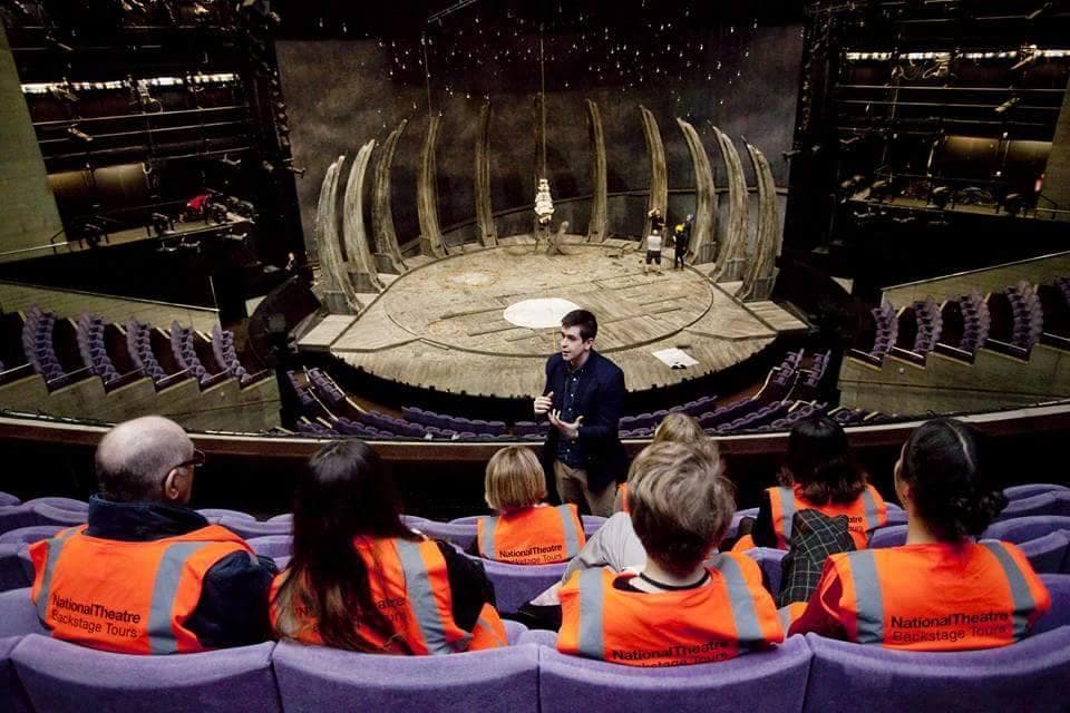 Tour group in the Olivier Theatre