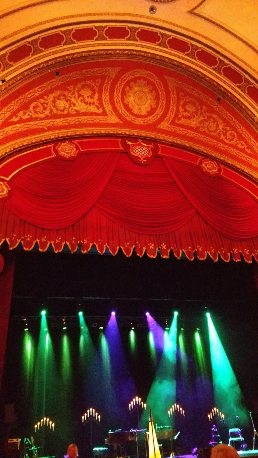 Interior of Riverside Theater before Loreena McKennit concert