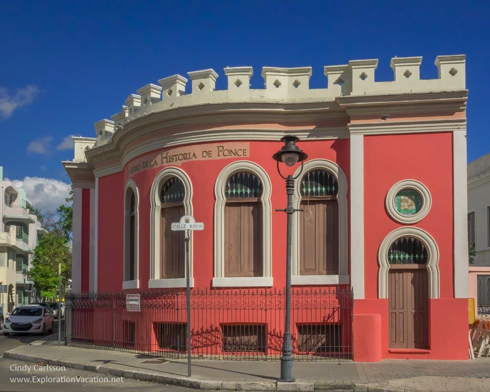Exterior side view of the Museum of the History of Ponce