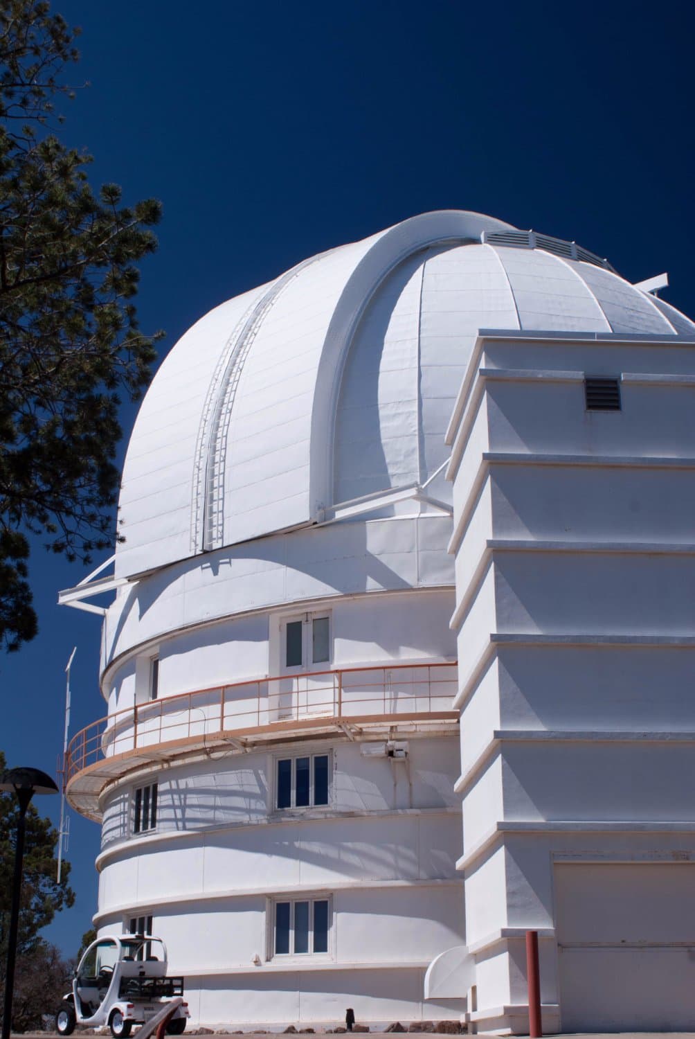 Outside of one of the observatories - this one was not open to the public
