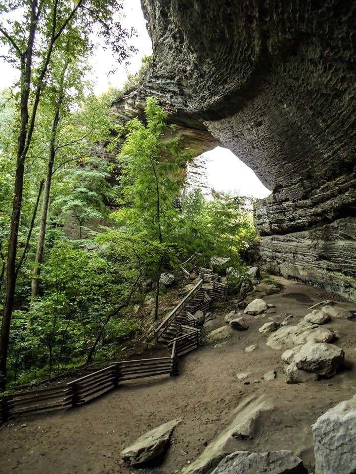 Inside the arch, photo taken by Mervin Wood.