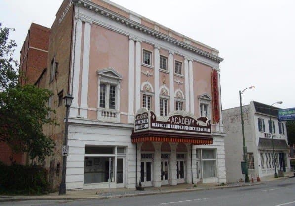 The Theater has added an attached reception hall, since this photo, which is two story and can accommodate hundreds of theater patrons.