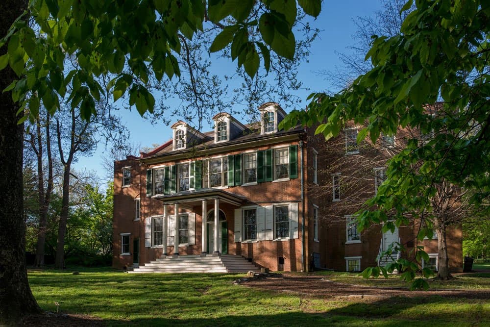 The exterior of Wheatland facing Marietta Avenue.