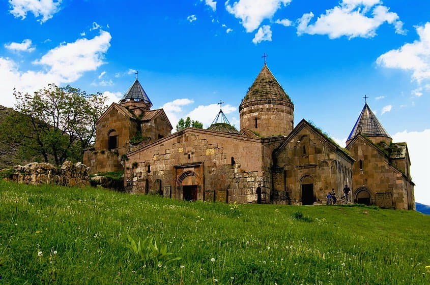 Gosh village Nor-Ghetik or Goshavank is an example of 12th-13th century architecture. It was founded by Mkhitar Gosh, a medieval Armenian ruler who was both a scholar and a politician. The earliest building is the Church of the Virgin (1191-1196). On the church’s western side is a large four-column gavit (1197-1203). The other church is St Gregory (1208-1241) near a small chapel named for St Gregory the Illuminator (1237) .