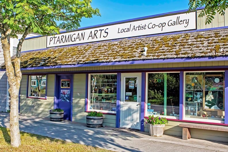 Ptarmigan Arts, conveniently located on Pioneer Avenue in beautiful downtown Homer, Alaska.