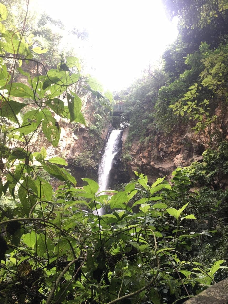 View Behind the Waterfall