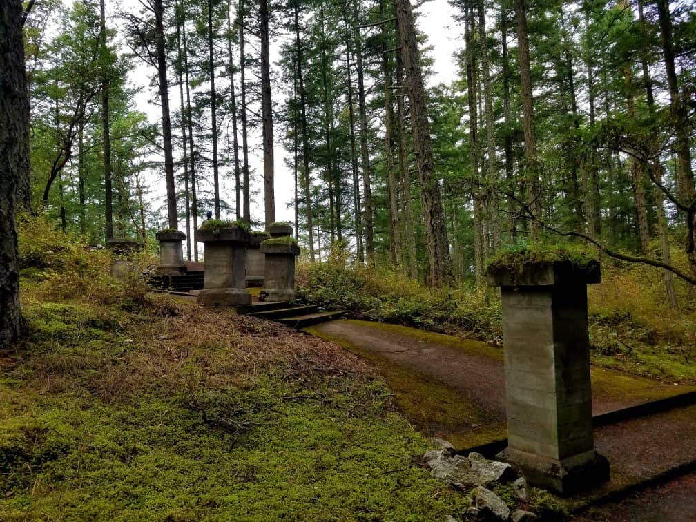 Wooded Cemetery Path