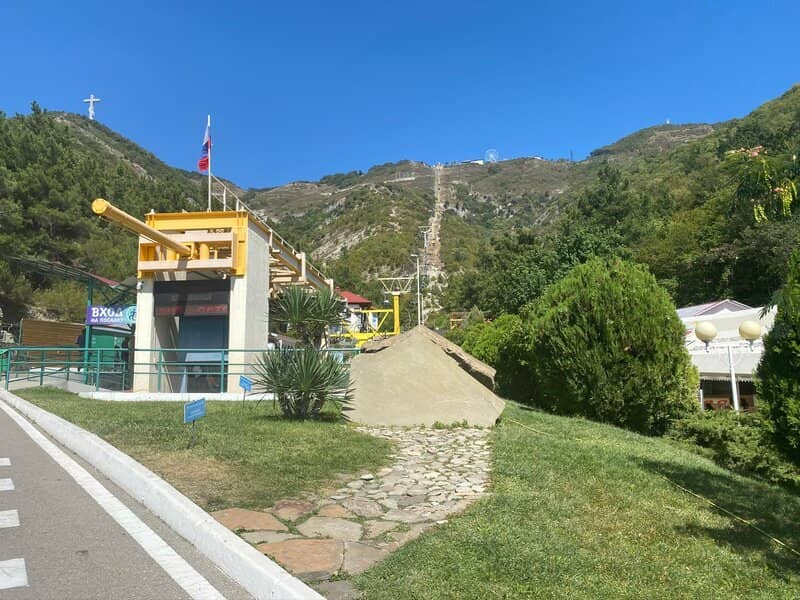 Giant Blue Tube Slide