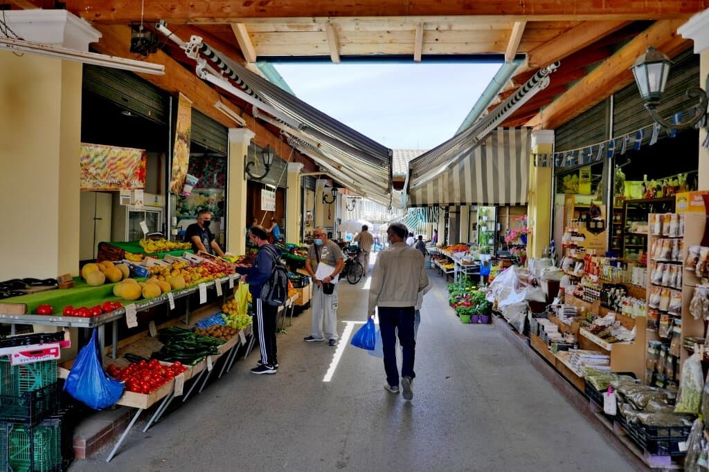 Übersichtlich: Der Zentralmarkt in Kerkyra