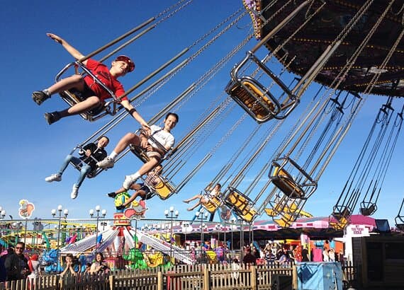 Wave Swinger at Ocean Beach Pleasure Park, South Shields