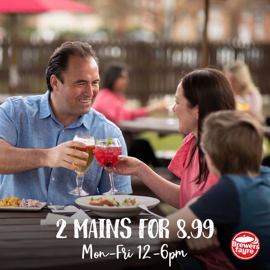 2 Meals For £8.99 Monday - Friday