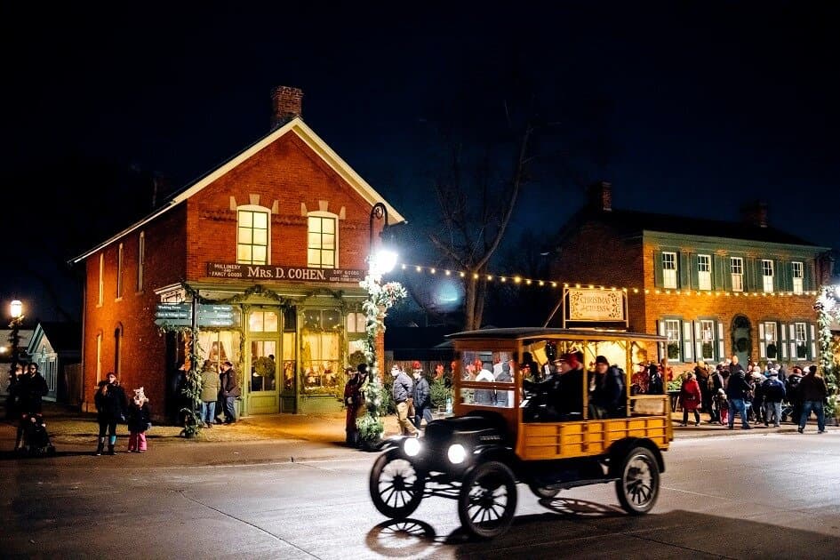 Experience a holiday season of days gone by with Holiday Nights in Greenfield Village.