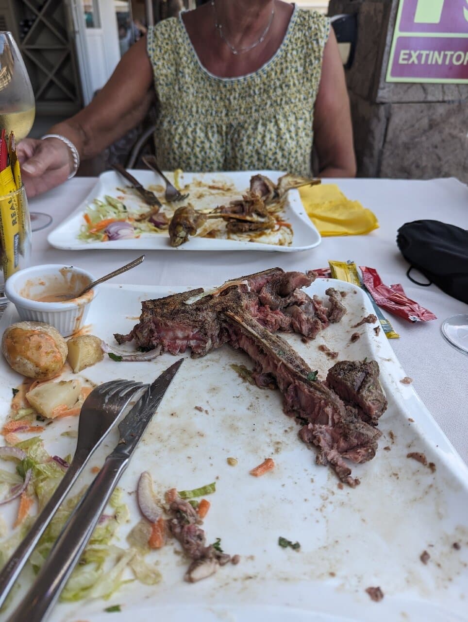 My t bone dusted......beauty thank you John and team. Great restaurant and very friendly service......the wife devoured the shoulder of lamb. Great Thanks Steve and chris