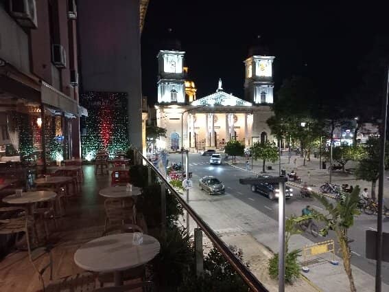 Interior Frescoes and Stained Glass