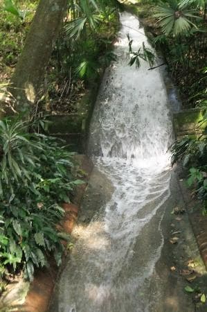 Manmade waterfall