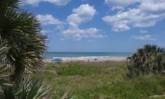 View from the shower area