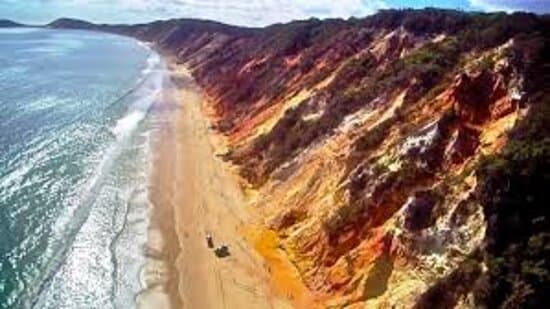 This photo is an amazing representation of the true beauty of Australia's unique 70 coloured sands coastline.