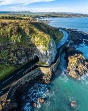 Drains Bay north of Larne on the coastal route, fabulous little coffee trailer on the sea, Dock of the Bay. Best coffee I’ve had in a long time!!
