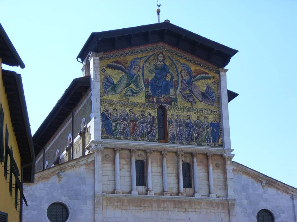 Golden Mosaic Facade