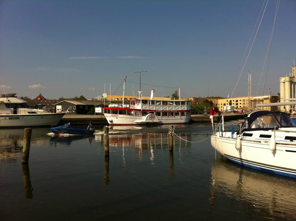 The old steamboat in the habour