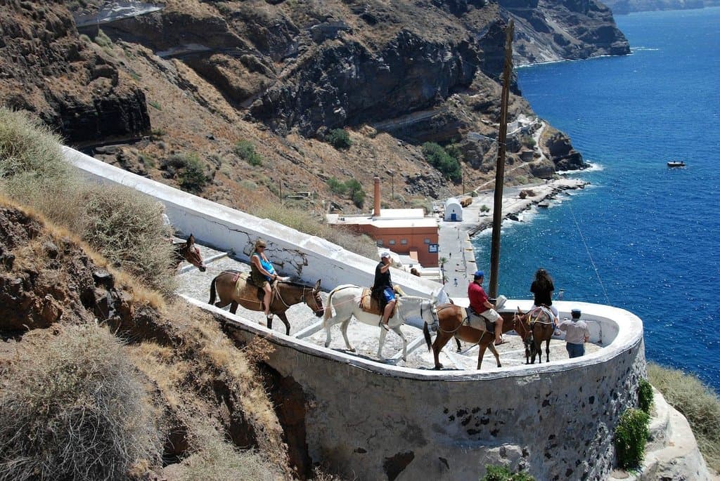 Karavolades Stairs, Ormos, Fira, Santorini, Greece
