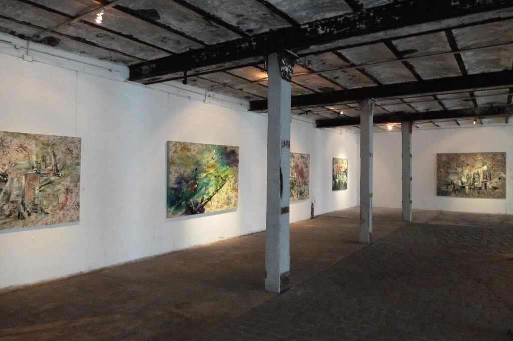 Ausstellung in der zerstörten Brauerei
