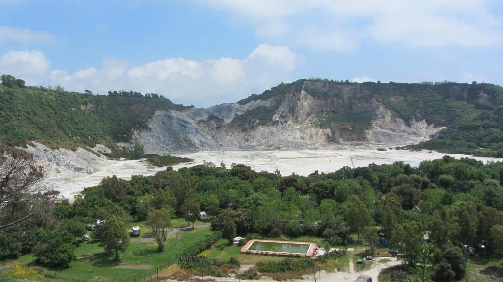 Cratere Solfatara - Vista dall'alto