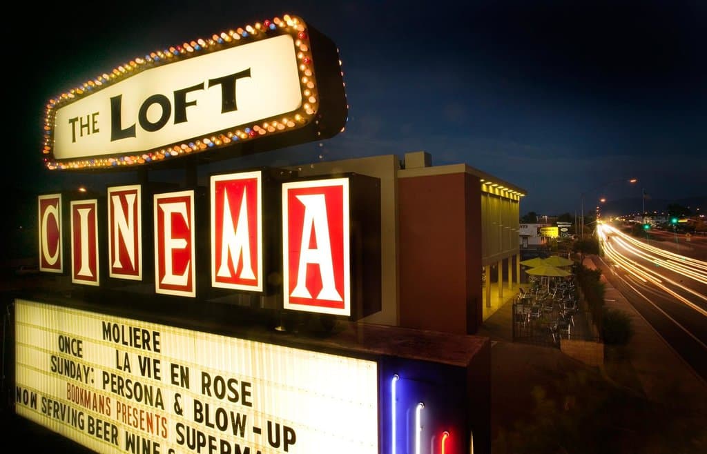 The Loft Cinema marquee
