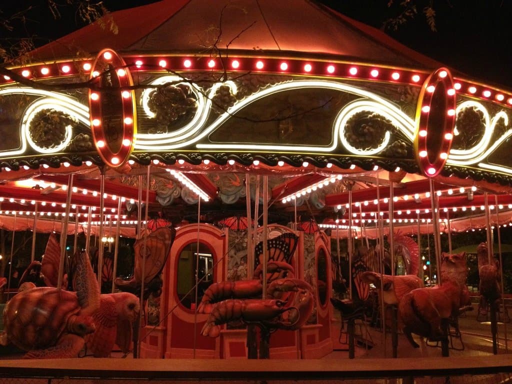Greenway Carousel at night