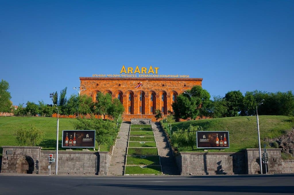 Beautiful building of ARARAT Museum of Yerevan Brandy Company