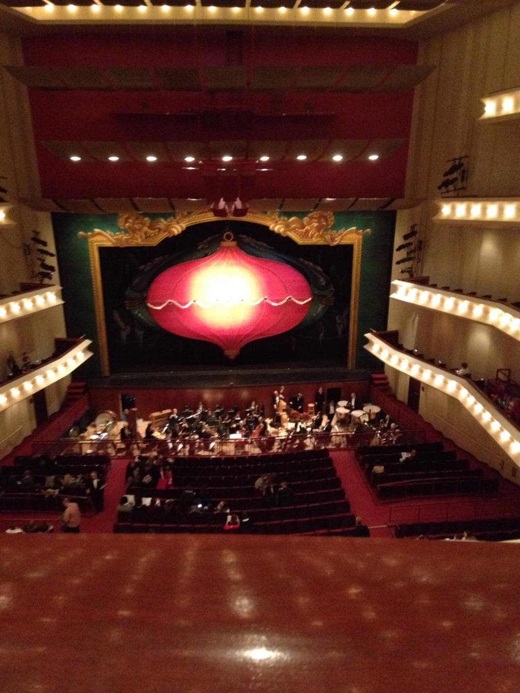 Main stage of Nutcracker from middle balcony!