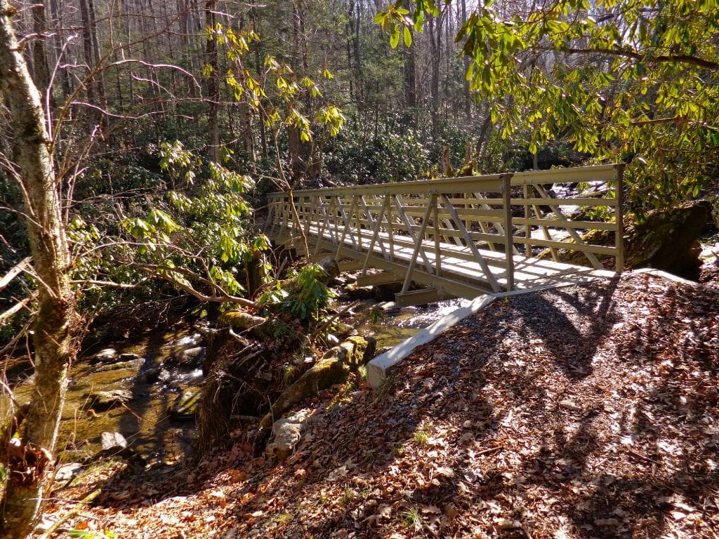 Bridge over Storey Creek, Dayhike #6, Blue Ridge Parkway North section.