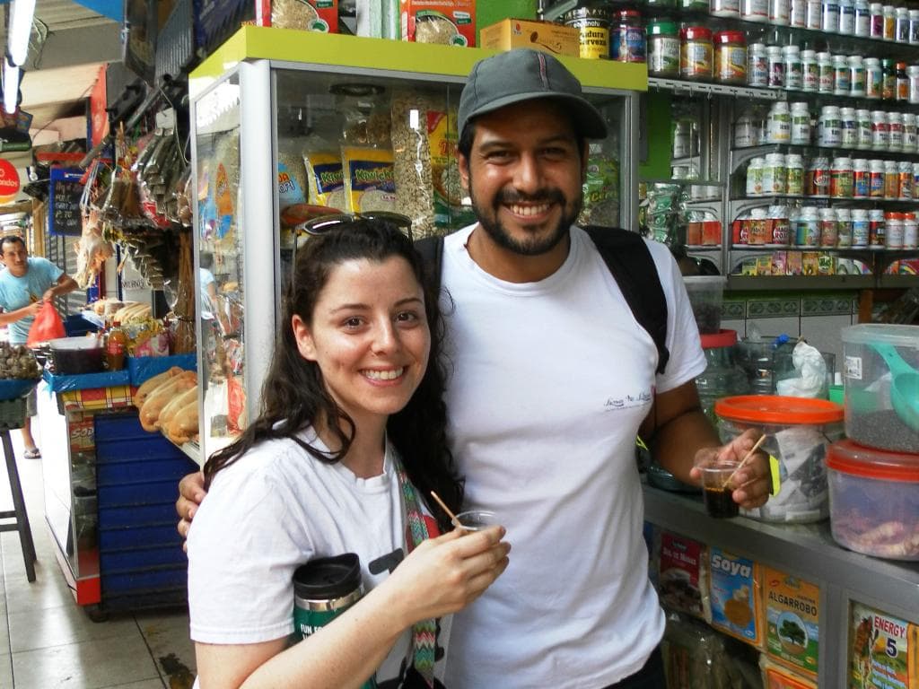 Our co-founder and local guide Jose takes you to try new things in a traditional Peruvian market