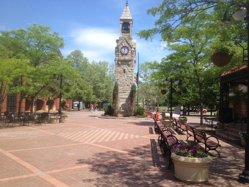 Gaffer District - CenterWay Square clocktower
