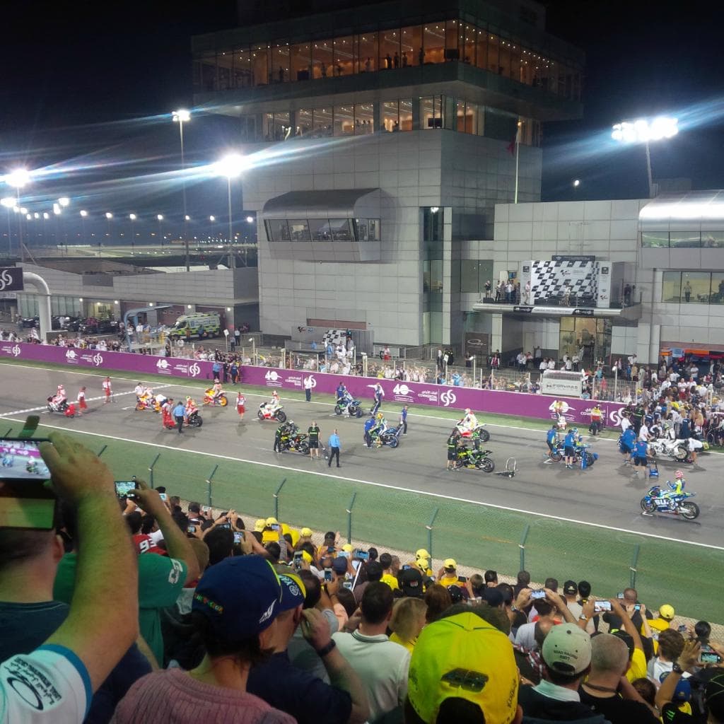 Motogp race about to begin