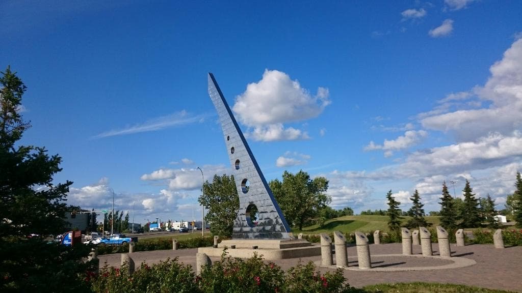 Sundial just outside Centre 2000