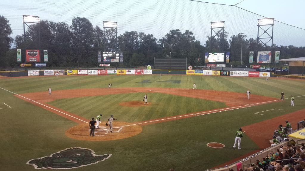 At the ball game