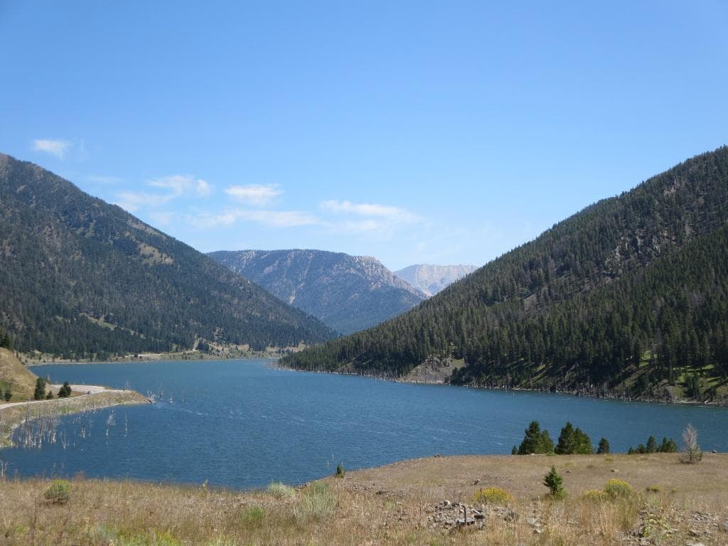 Hebgen Lake--filled in by the earthquake