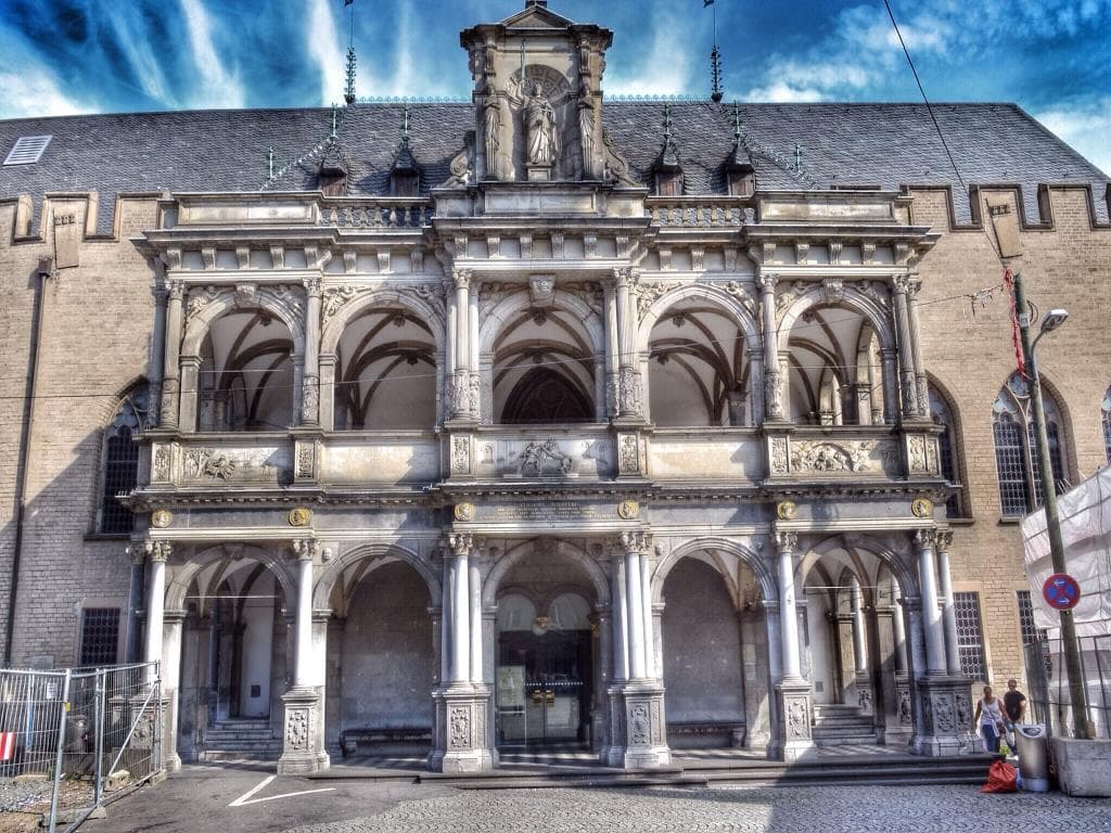 Cologne town hall & clock tower.