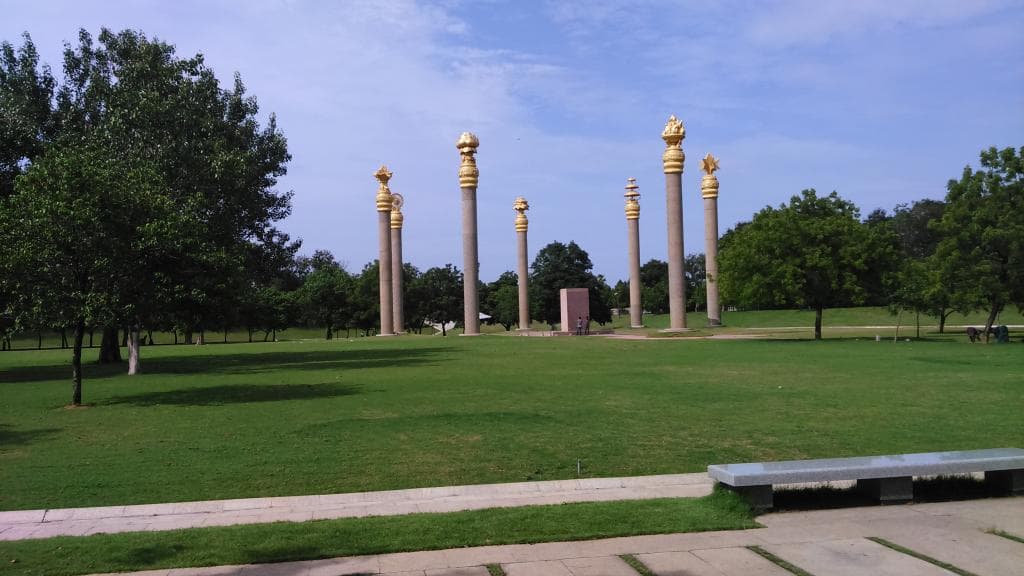 View of the Rajiv Gandhi Memorial