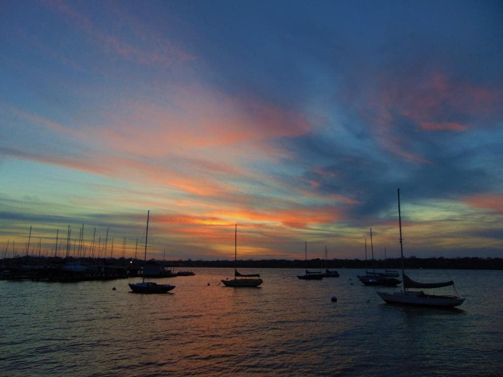 White Rock Lake Sunset Dec 2015