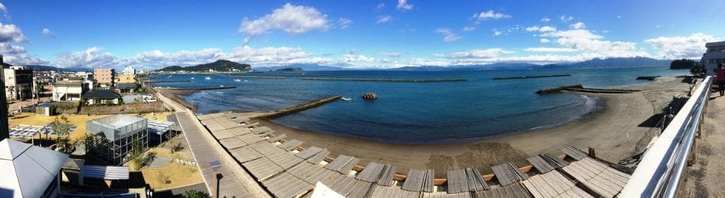 View from roof terrace of Saraku