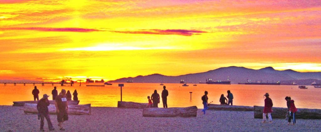 Summer Sunset at Kits Beach