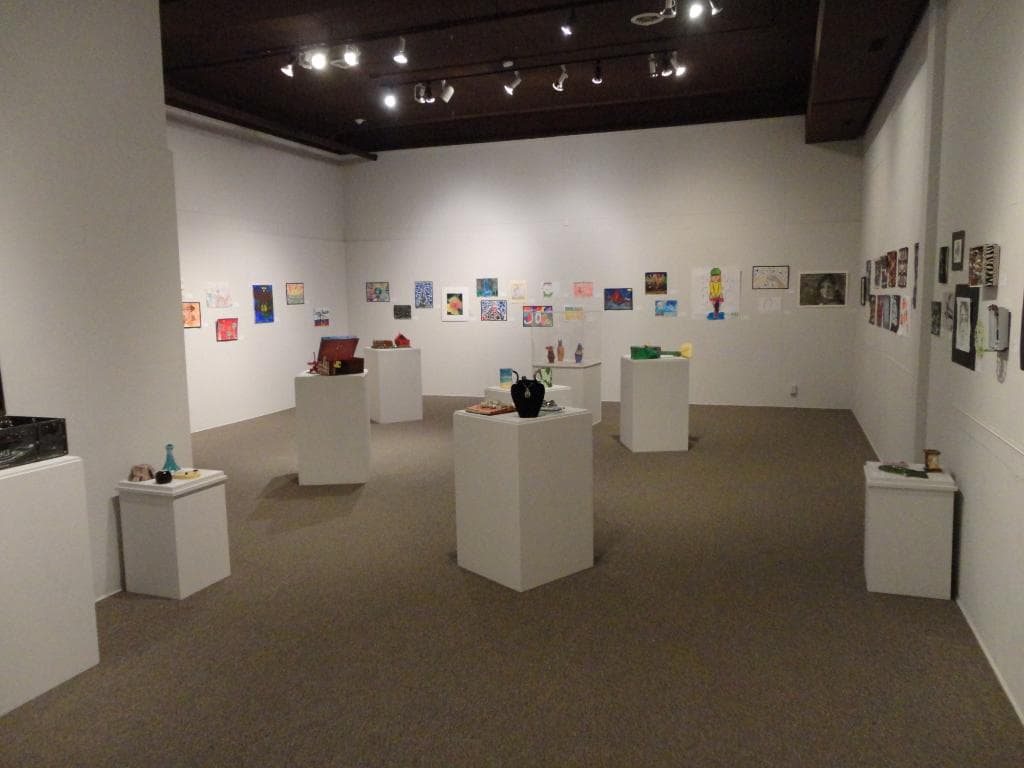 The Octagon has three gallery spaces- This is Sweeney Gallery