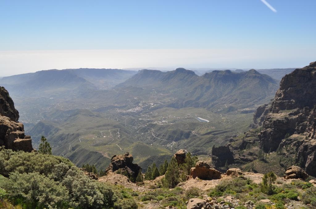 Vy från Mirador del Pico de los Pozos de la Nieve