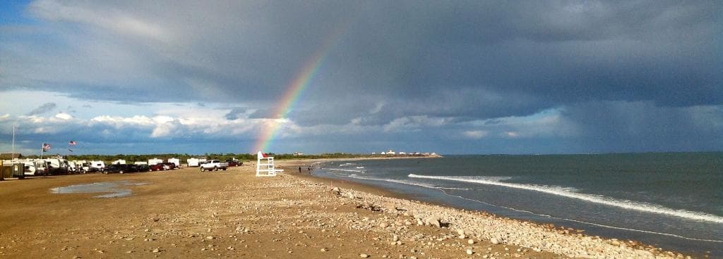 Rainbows over South Shore, Little Compton, RI