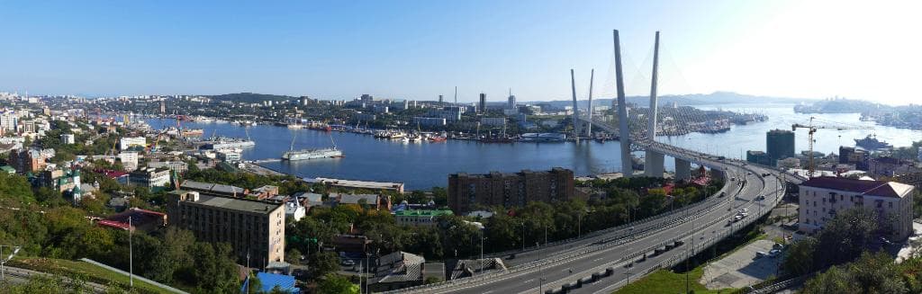 Blick auf Wladiwostok